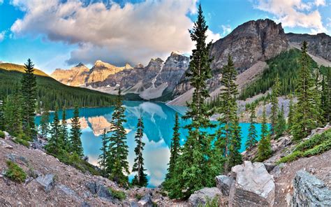 nature, Landscape, HDR, Lake, Canada Wallpapers HD / Desktop and Mobile ...