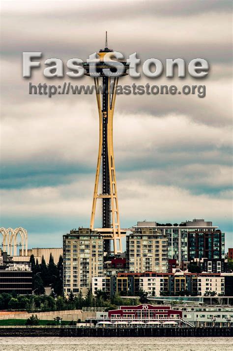 Beautiful View Of Space Needle From Alki Beach Seattle Etsy