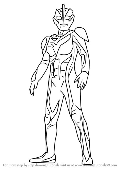 Mewarnai Sketsa Gambar Ultraman / Ultraman Gaia Coloring Pages Coloring