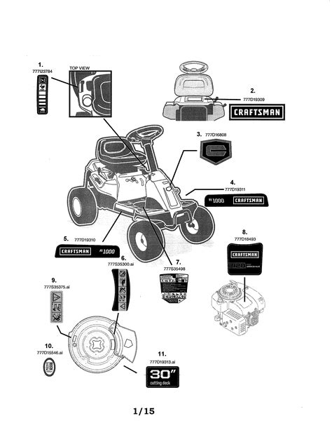 Craftsman Riding Lawn Mower Engine Parts Diagram Craftsman 502254280