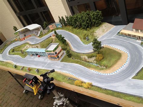 H0 Race Track In True Scale With Extended Scenery Slot Cars Faller