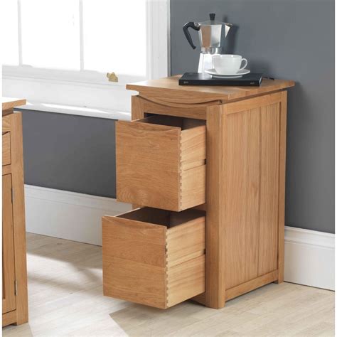 Crescent Solid Oak Furniture Desk And Filing Cabinet Package Home Office