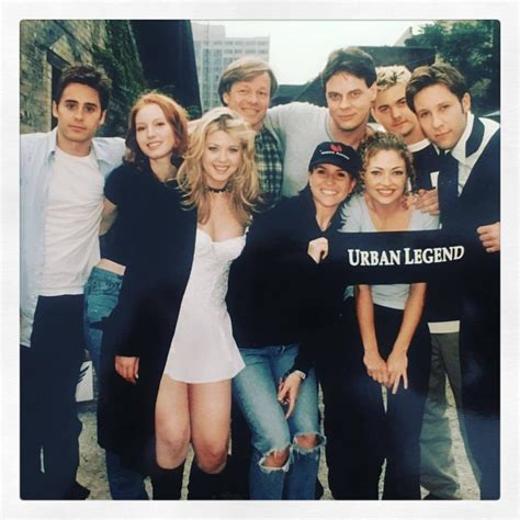 Jared Leto Alicia Witt Rebecca Gayheart And Cast And Crew On The Set