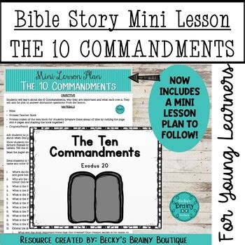 On emojis 10 commandments printable. Bible Story Mini Lesson - The Ten Commandments by Becky's ...