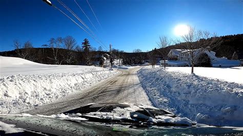 30 Snow Storm The Day After Drive To Woodstock Vt Youtube