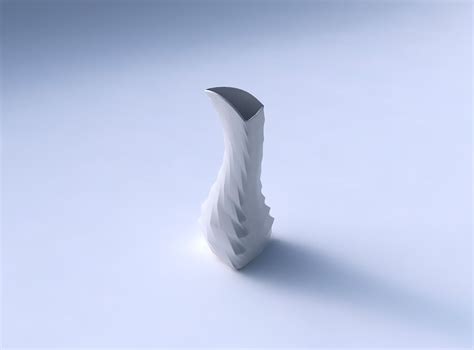 Vase Puffy Bent Triangle With Secions And 3d Model 3d Printable Max