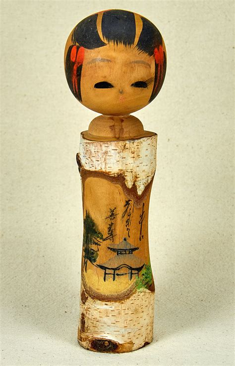 Kokeshi Doll Vintage Kokeshi Dolls Vintage Japanese Sculptures Etsy