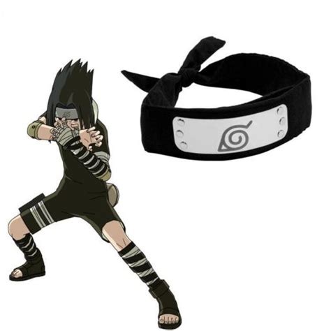 Naruto Headband Sasuke Uchiha Hidden Leaf Village Naruto Apparel
