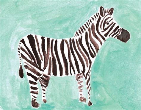 Pin By Jessica Westa Ventura On Inspiring Artwork Zebra Art Kids