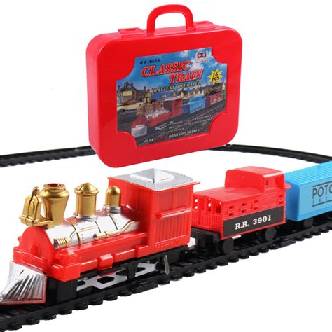 Christmas Electric Rail Car Train Toy Childrens Electric Educational