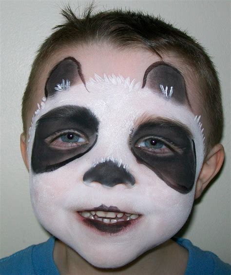 Panda Face Paint Easy Hortencia Self