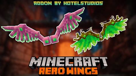 Minecraft Cosmetics Mods Aero Wings Addon Minecraft Pe Mod And Addon Showcase Youtube