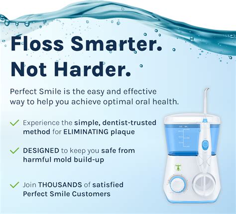 Perfect Smile Water Flosser Blast Away Plaque Faster