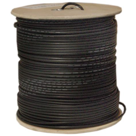 1000ft Black Bulk Rg58au Coaxial Cable 20 Awg Spool