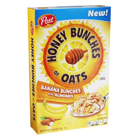 Post Honey Bunches of Oats Banana Bunches & Almonds - Shop Cereal at H-E-B