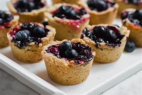 Easy Mini Blueberry Tarts Gluten Free Dairy Free And Vegan