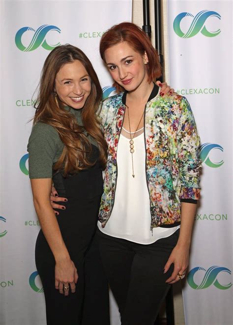 Dominique Provost Chalkley And Katherine Barrell At Clexacon 2017 Wayhaught Waverly And