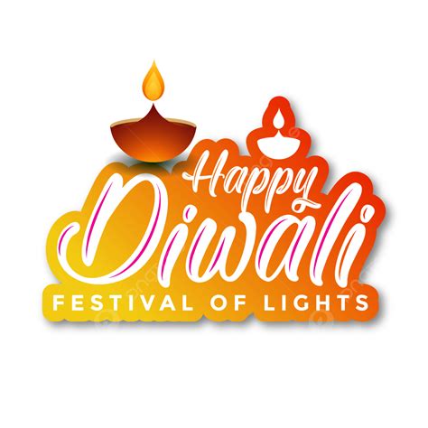 Happy Diwali Text Vector Art Png Realistic Poster Of Happy Diwali