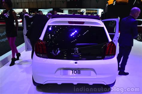 Peugeot 108 Convertible Rear At Geneva Motor Show