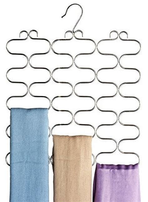 Idesign Stainless Steel Axis 18 Loop Over The Rod Scarf Hanger