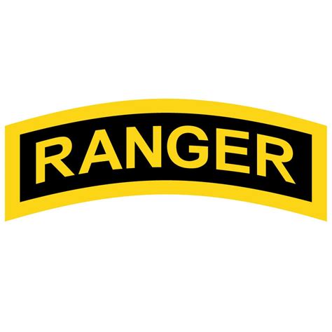 Us Army Ranger Tab Ssi Patch Decal On 3m Reflective Vinyl