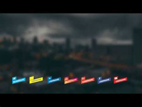 Tutorial after effect lower third untuk logo social media. Free Social Media Lower Thirds Template - After Effects ...
