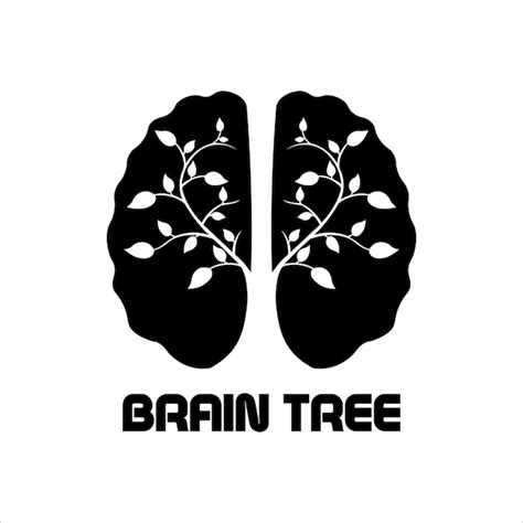 Premium Vector Brain Tree Logo Illustration Vector Design