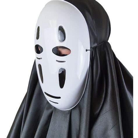 Buy Spirited Away No Face Man Kaonashi Cosplay Costume Halloween Party Mask Gloves Set Outfits
