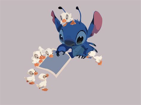 Stitch With Ducks By Greenpuddle On Deviantart