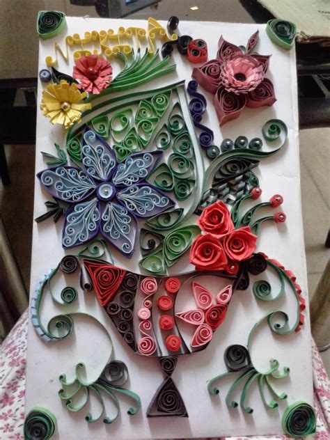My Passion For Paper Quilling My First Paper Quilling Project