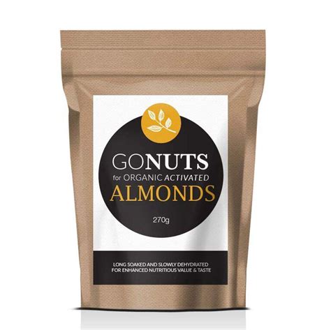Go Nuts Activated Almonds Organic Australian Vitamins
