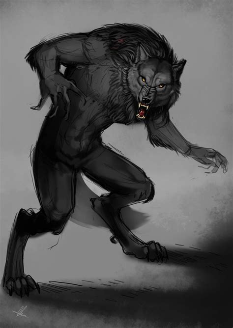 Werewolf By Aomori On Deviantart Werewolf Art Werewolf Vampires And