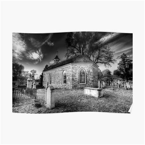 Old Dutch Church Of Sleepy Hollow Poster By Bejacs Redbubble