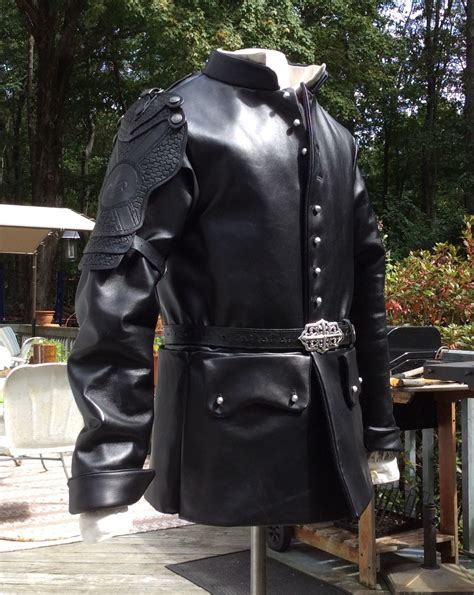 Musketeers Athos Leather Jacket And Pauldron Musketeer 17thcentury In