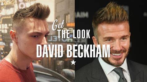 Get The Look David Beckham High Volume Quiff Haircut 2018 Youtube