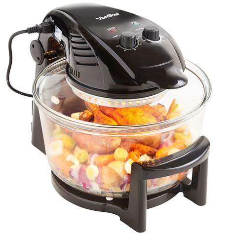 Vonshef Halogen Oven Air Fryer With Hinged Lid L Inludes Full Accessories Pack Timer