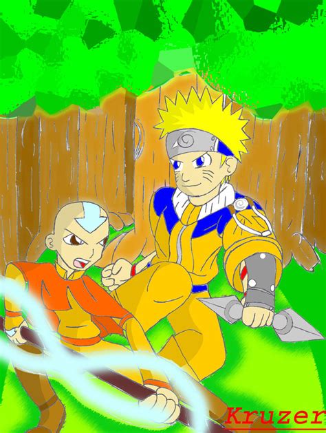 Aang Vs Naruto By Kcruzer On Deviantart