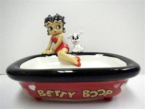 Classic Betty Boop And Pudgy Dog Soap Dish Bathroom Decor