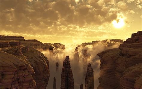 Clouds Grand Canyon Photography Sunset Landscape Wallpapers Hd