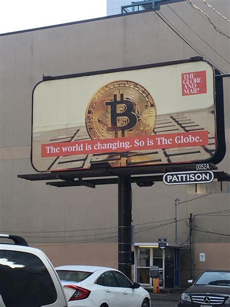 Remove the risk associated with foreign exchanges and buy directly with aud. Billboard in Toronto, Canada. : Bitcoin