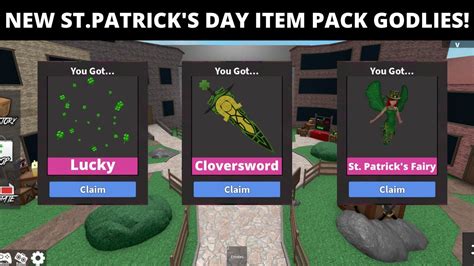 Free roblox script mm2 all emotes free script. NEW GODLY ITEM PACK IN MM2 SHOP! | NEW ST. PATRICK'S DAY ...