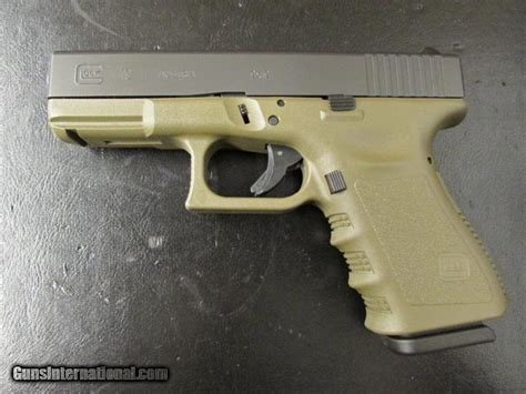 Glock 19 Gen3 401 15 Round 9mm Luger Od Green Frame