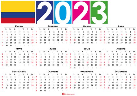 Calendario Colombia Con Festivos Pdf Printable Template Calendar