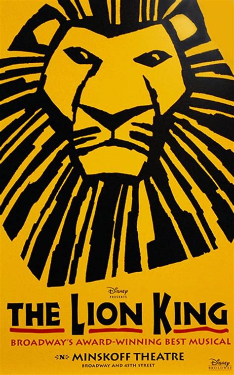 The Lion King Lion King Broadway Broadway Musicals Posters Lion