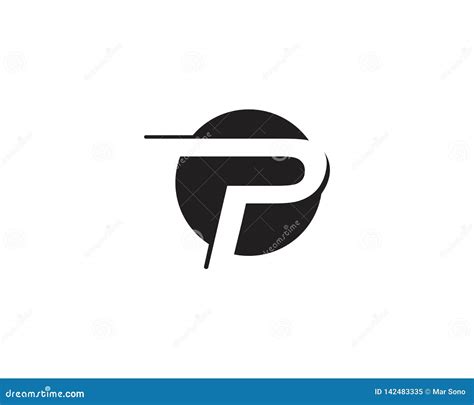 P Logo Letter Business Corporate Design Vectors Stock Vector