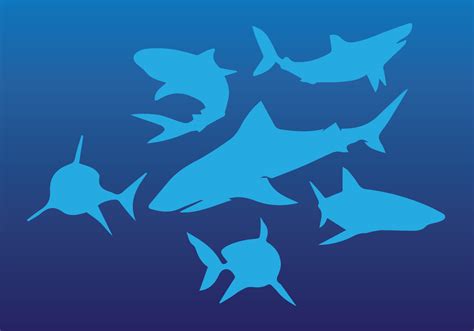 Shark Silhouette Set Download Free Vector Art Stock Graphics And Images