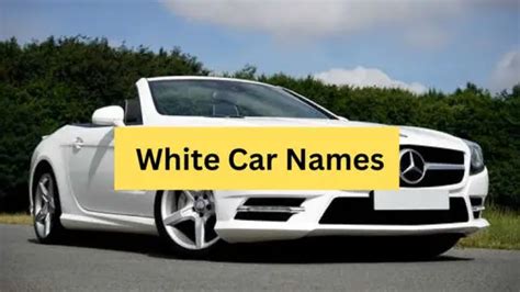 200 White Car Names 2024