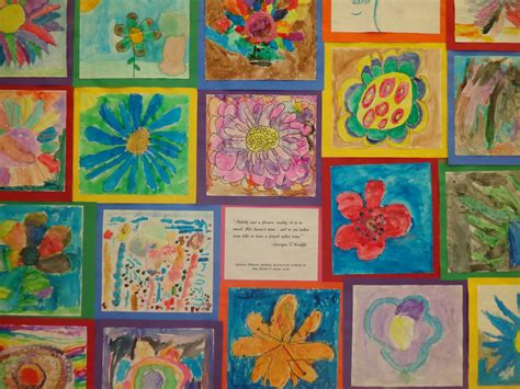 Splash pool primary resource pack. Georgia O'Keeffe Inspired Water Color Flowers, by Mrs ...