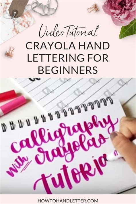 Crayola Calligraphy Tutorial For Beginners Calligraphy Tutorial Hand