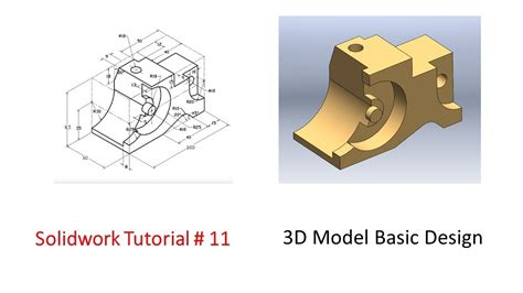 Solidworks Tutorial 11 3d Model Basic Youtube